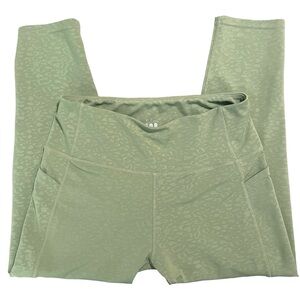 Nicole Miller Cheetah Print Green Legging